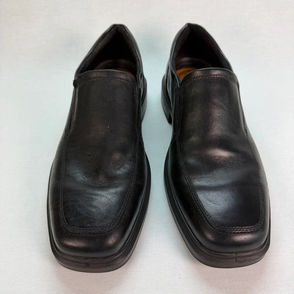 ECCO Helsinki 2 Men's 43 US 9 - 9.5 Black Leather Slip On Dress Shoes